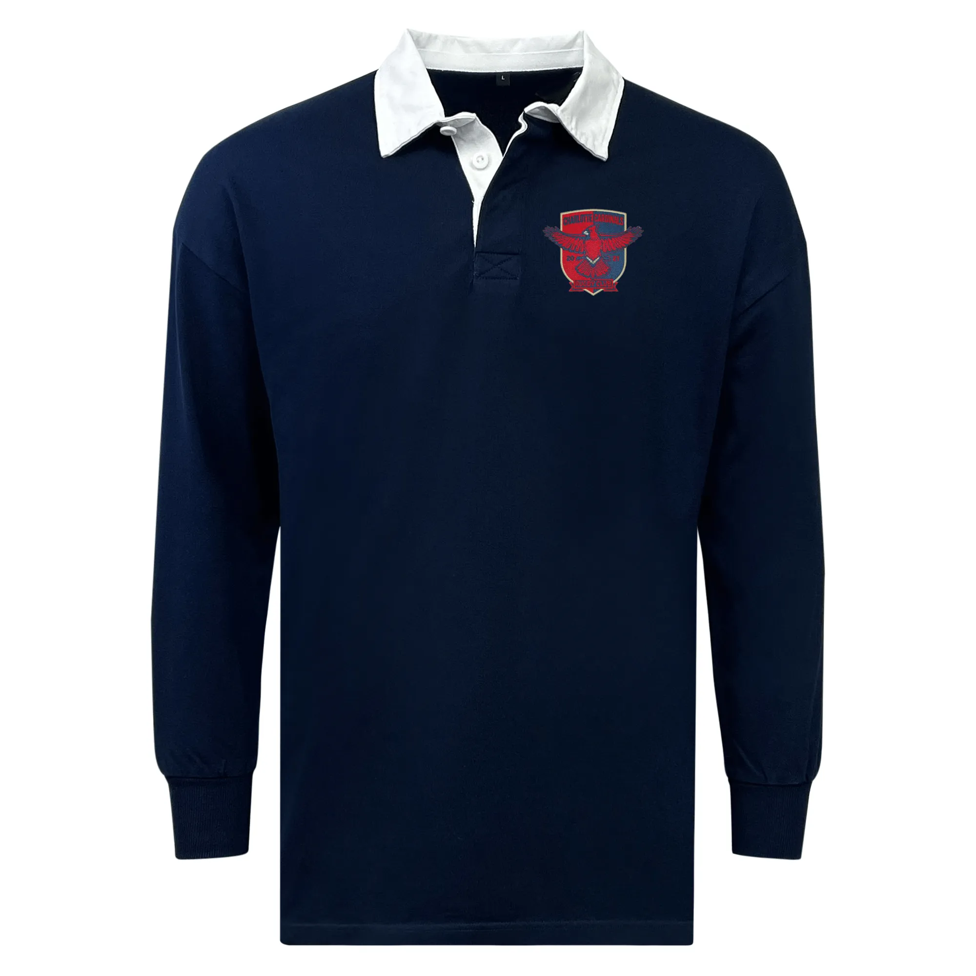 Charlotte Cardinals Rugby Club Classic Long Sleeve Solid Rugby Jersey
