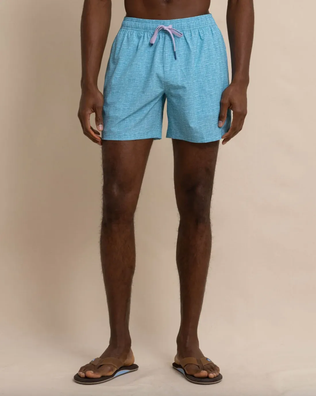 Check Swim Trunk-Blue-Final Sale