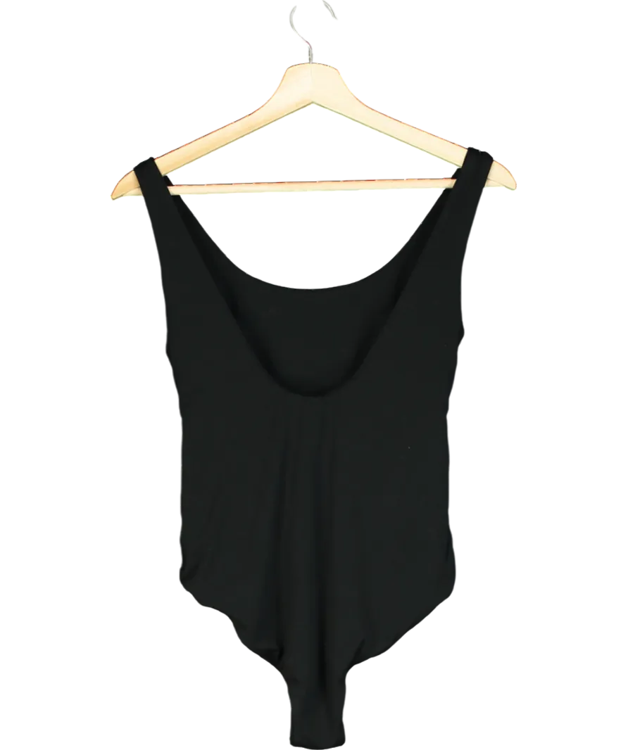 Club L Black Cross Halter Neck Tailored Sleeveless Blazer Top UK S