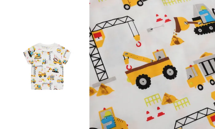 Construction Print Short Sleeve T-Shirt
