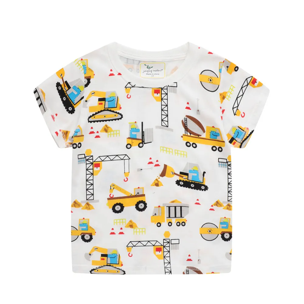 Construction Print Short Sleeve T-Shirt