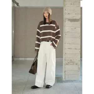 Contrast Striped Knit Sweater