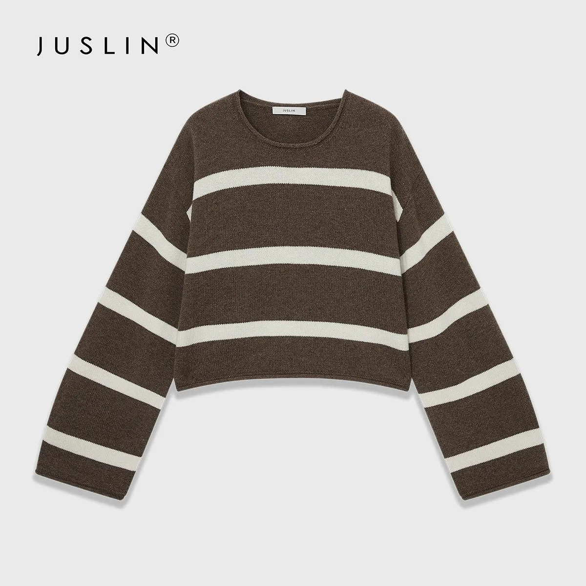 Contrast Striped Knit Sweater