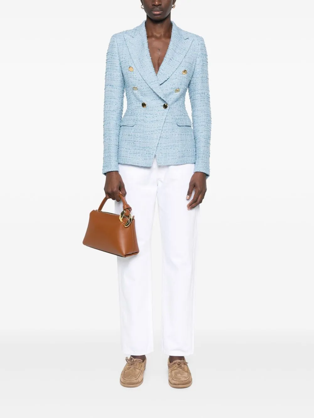 Cotton single-breasted jacket
