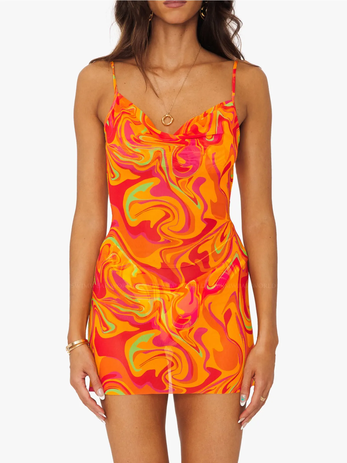 Cowl Mini Dress ::RET