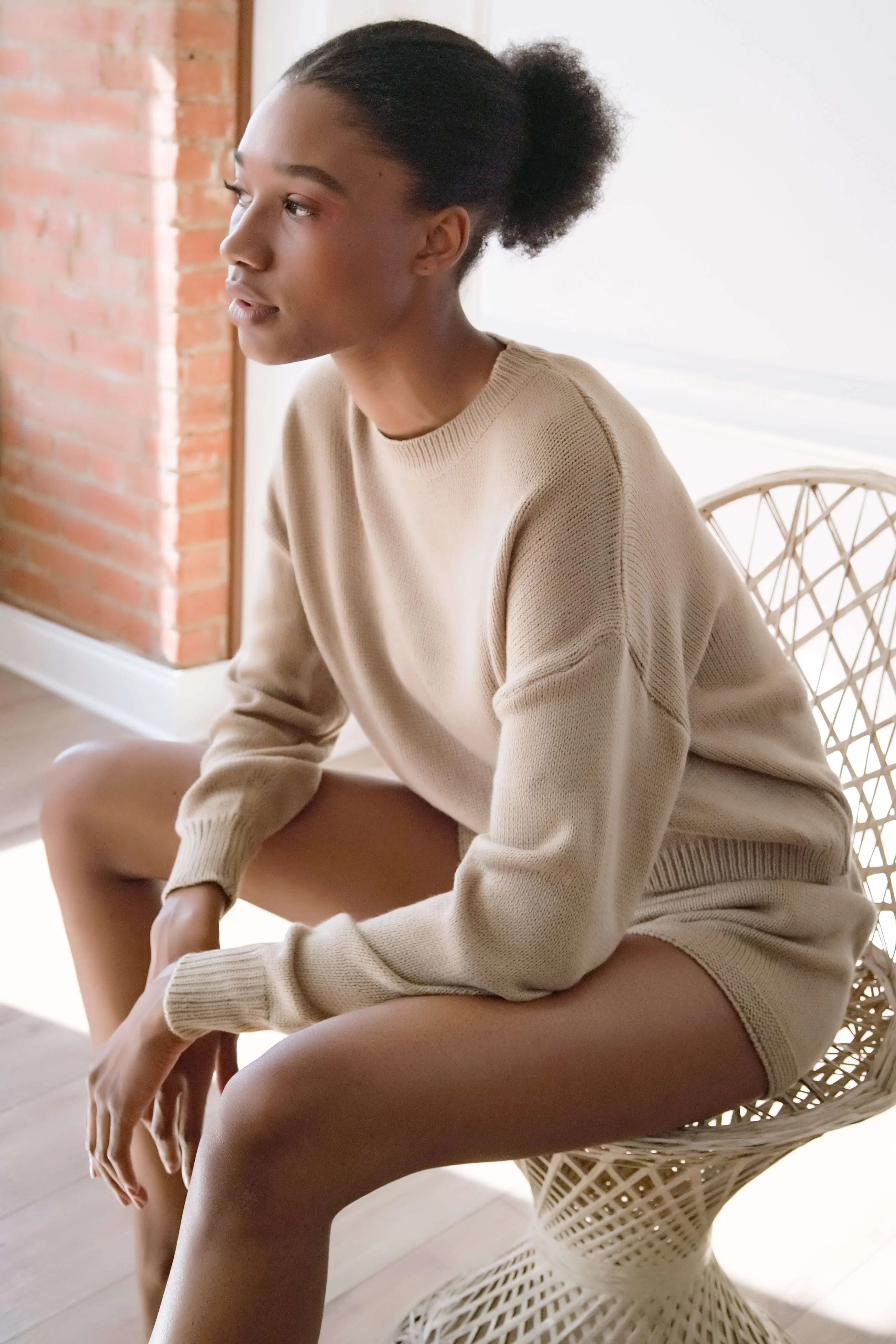 Crew Sweater and Shorts