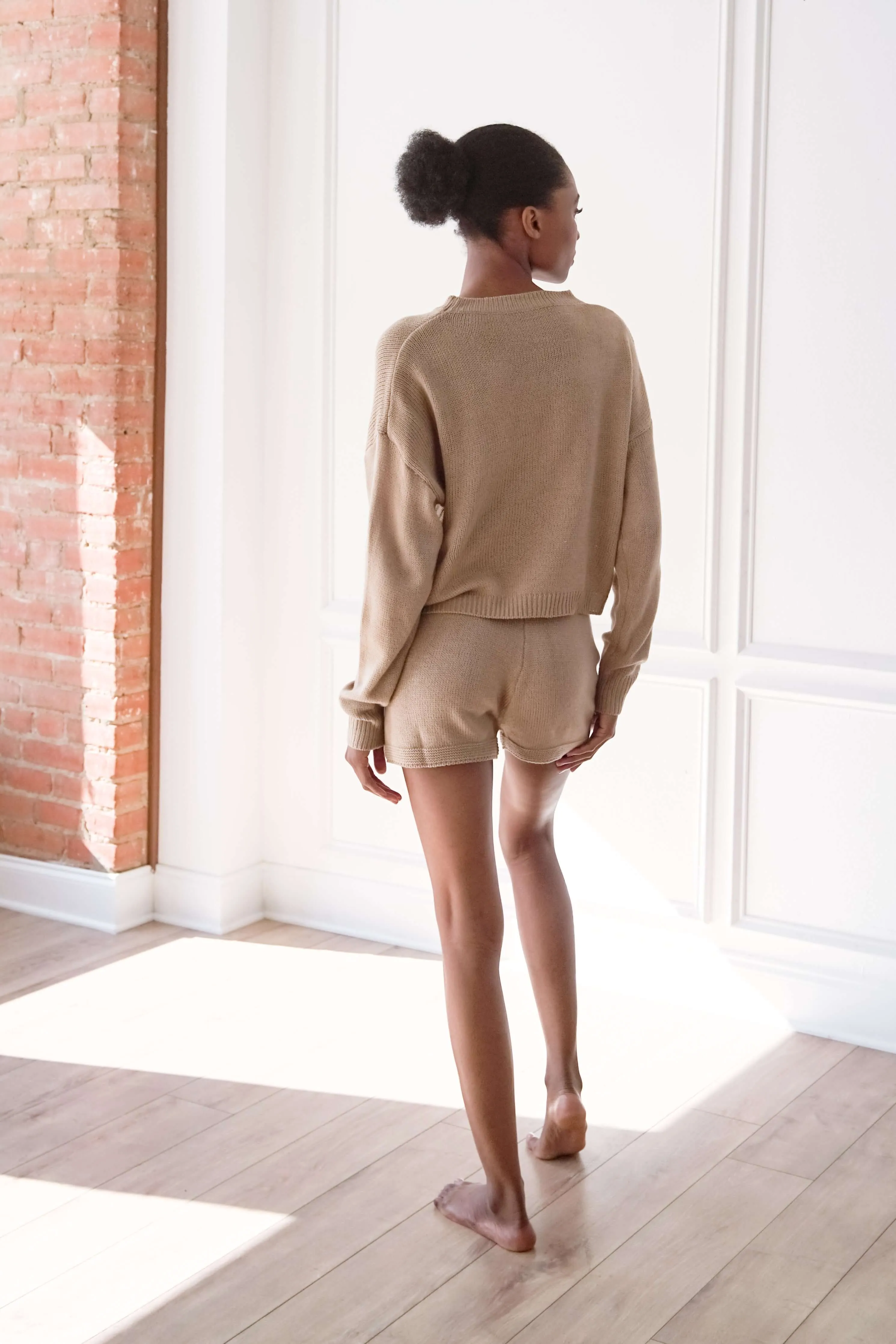 Crew Sweater and Shorts