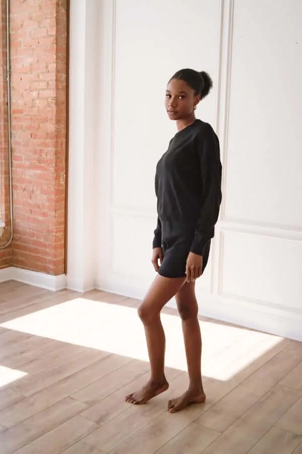 Crew Sweater and Shorts