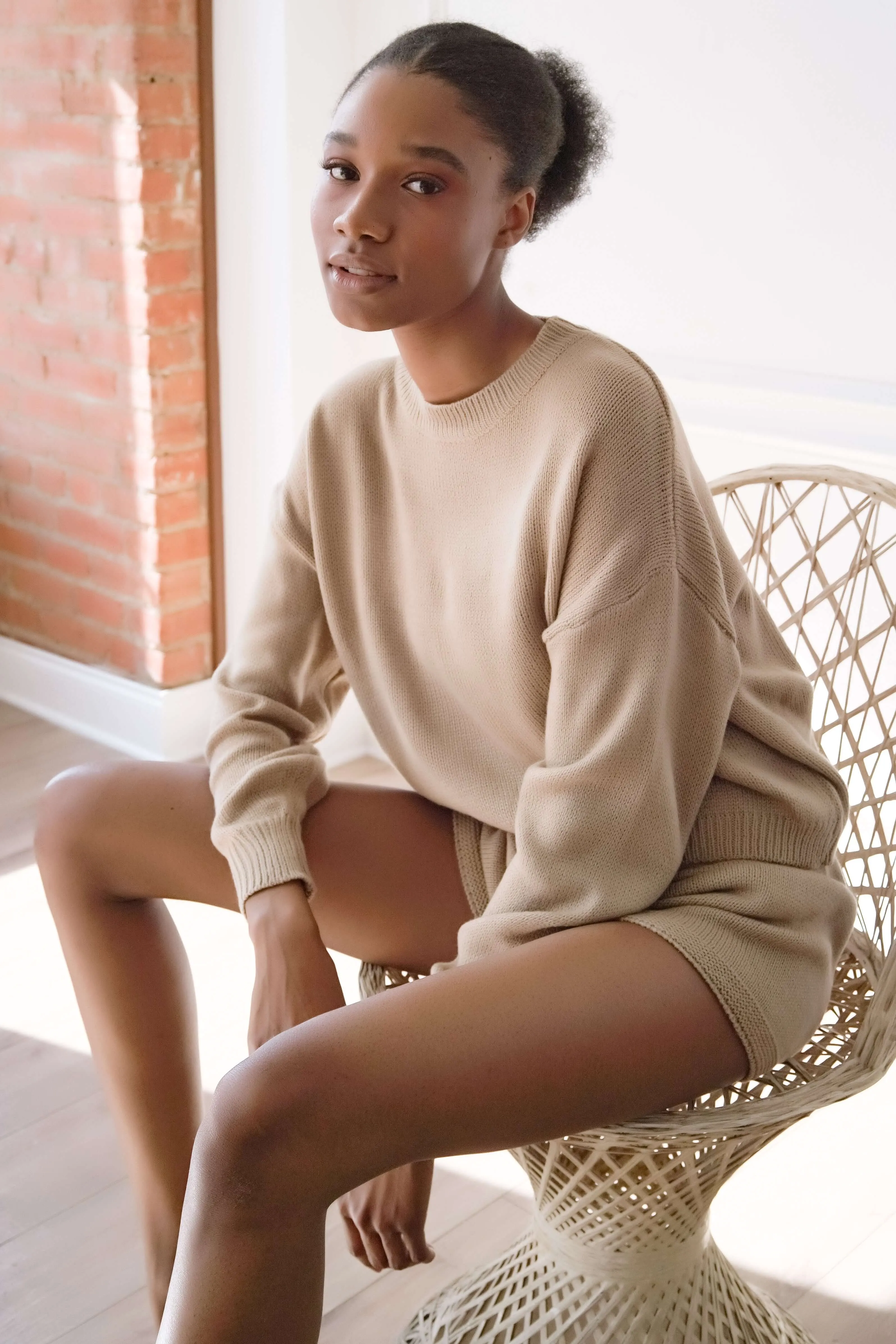 Crew Sweater and Shorts
