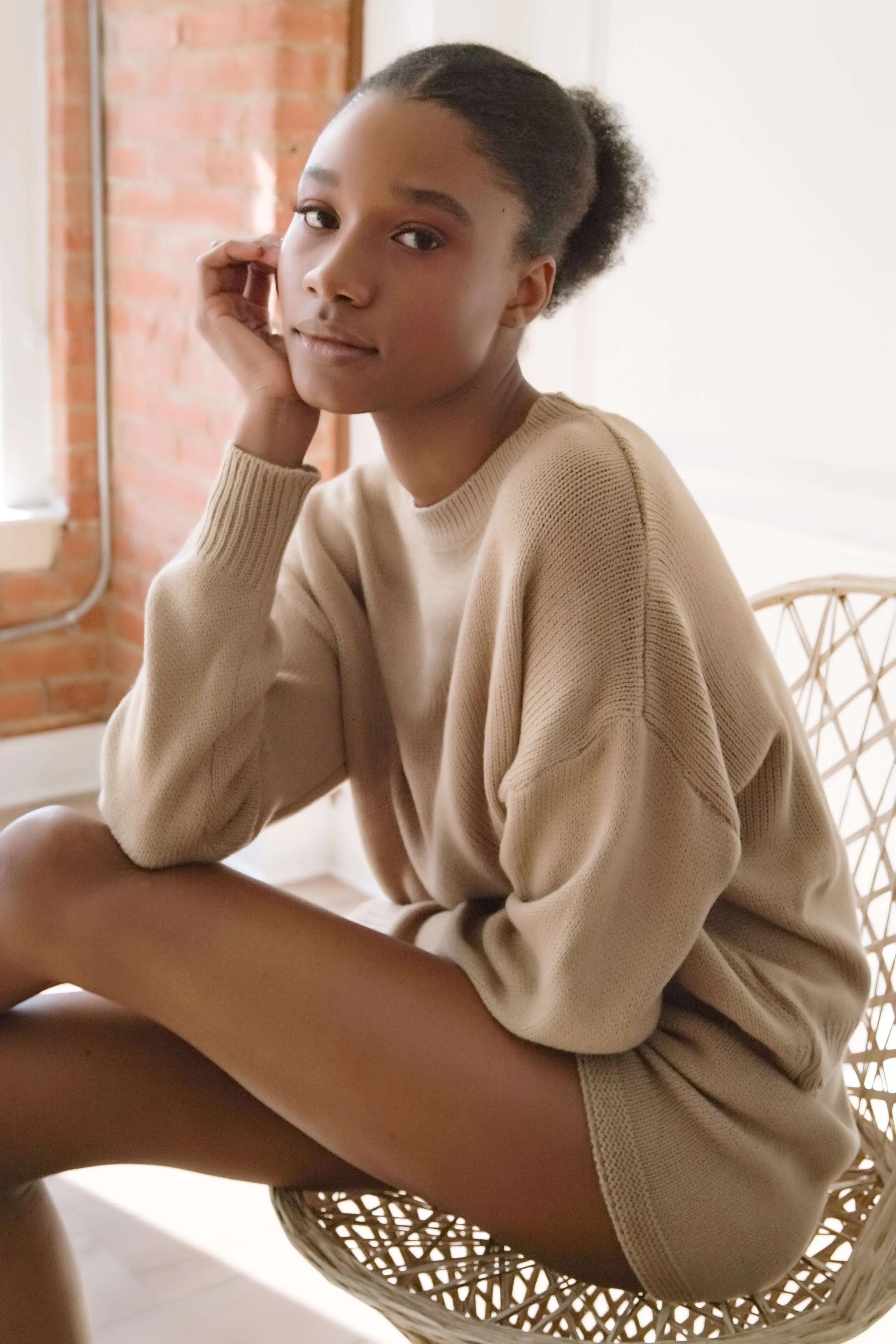 Crew Sweater and Shorts