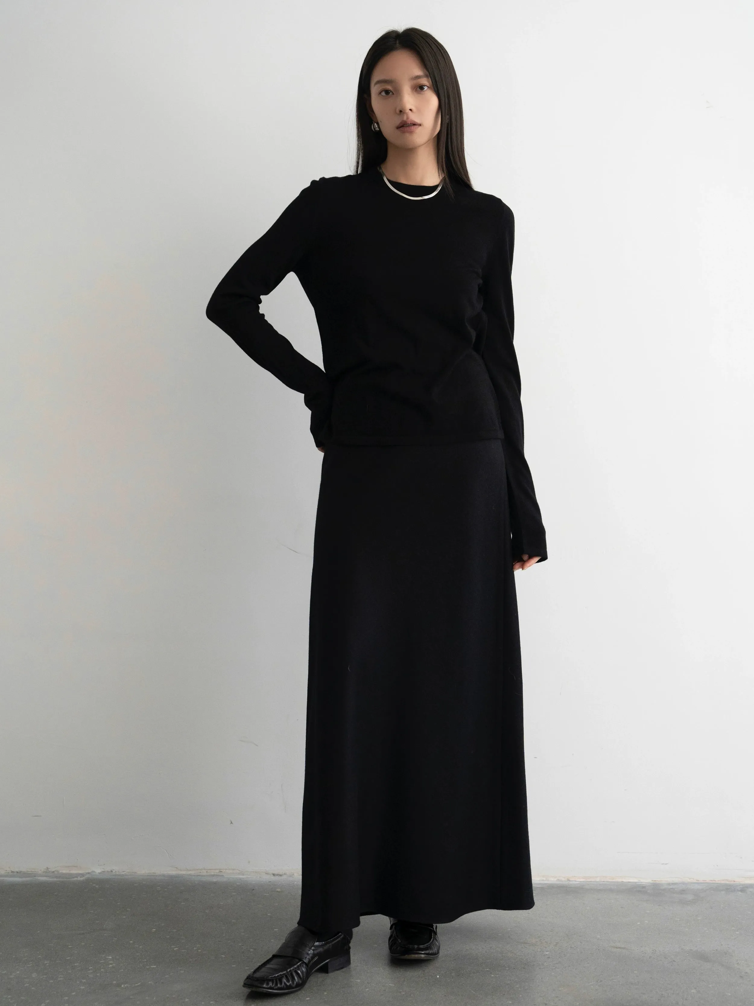 Custom-Spun Cashmere Silk Wool Sweater