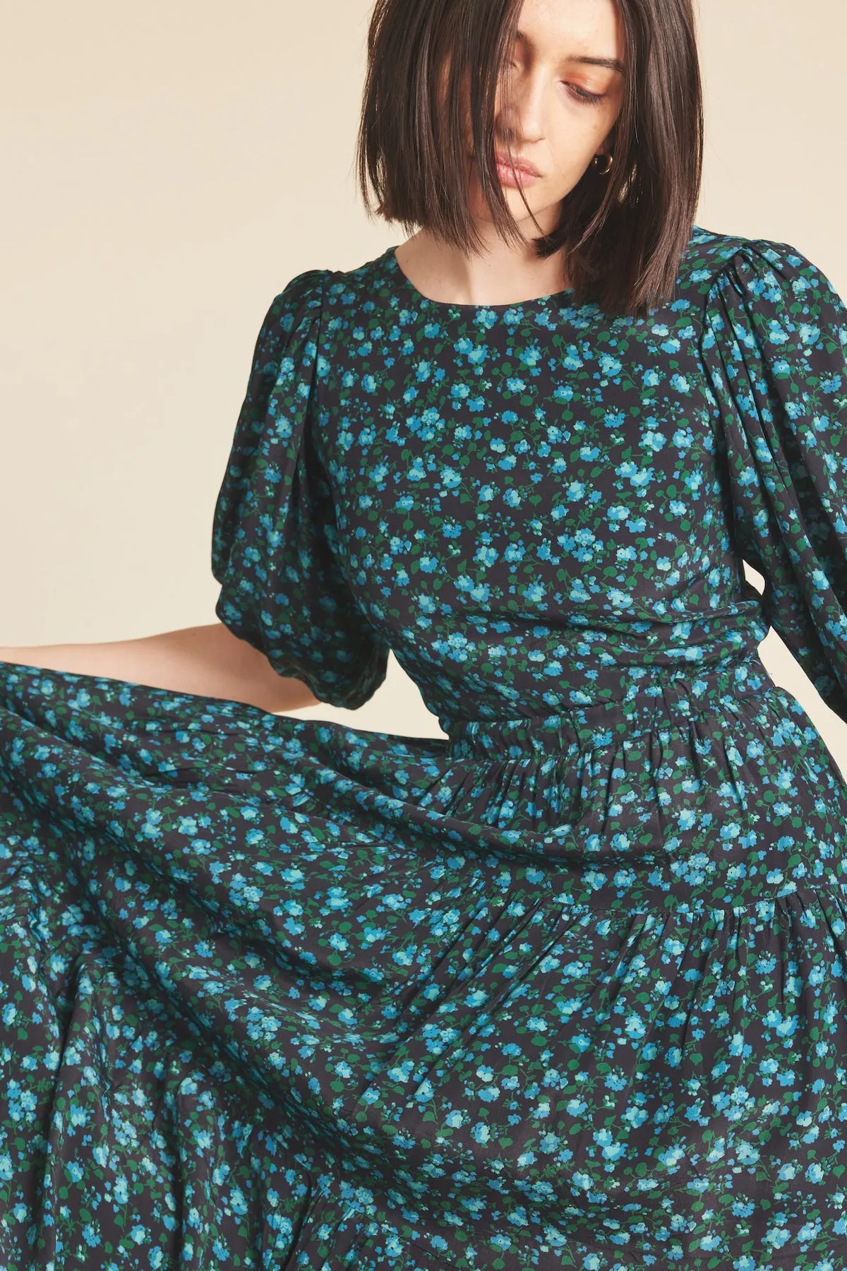 Daphne Dress - Blue Larkspur