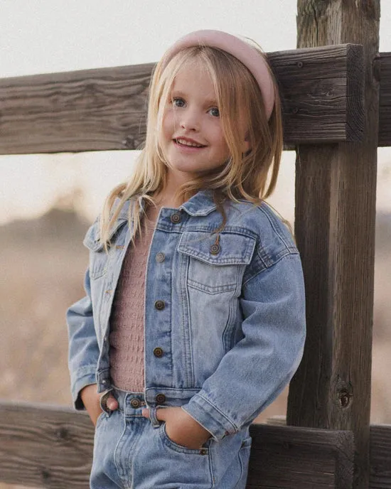 Denim Jacket || Light Washed Denim | Rylee   Cru