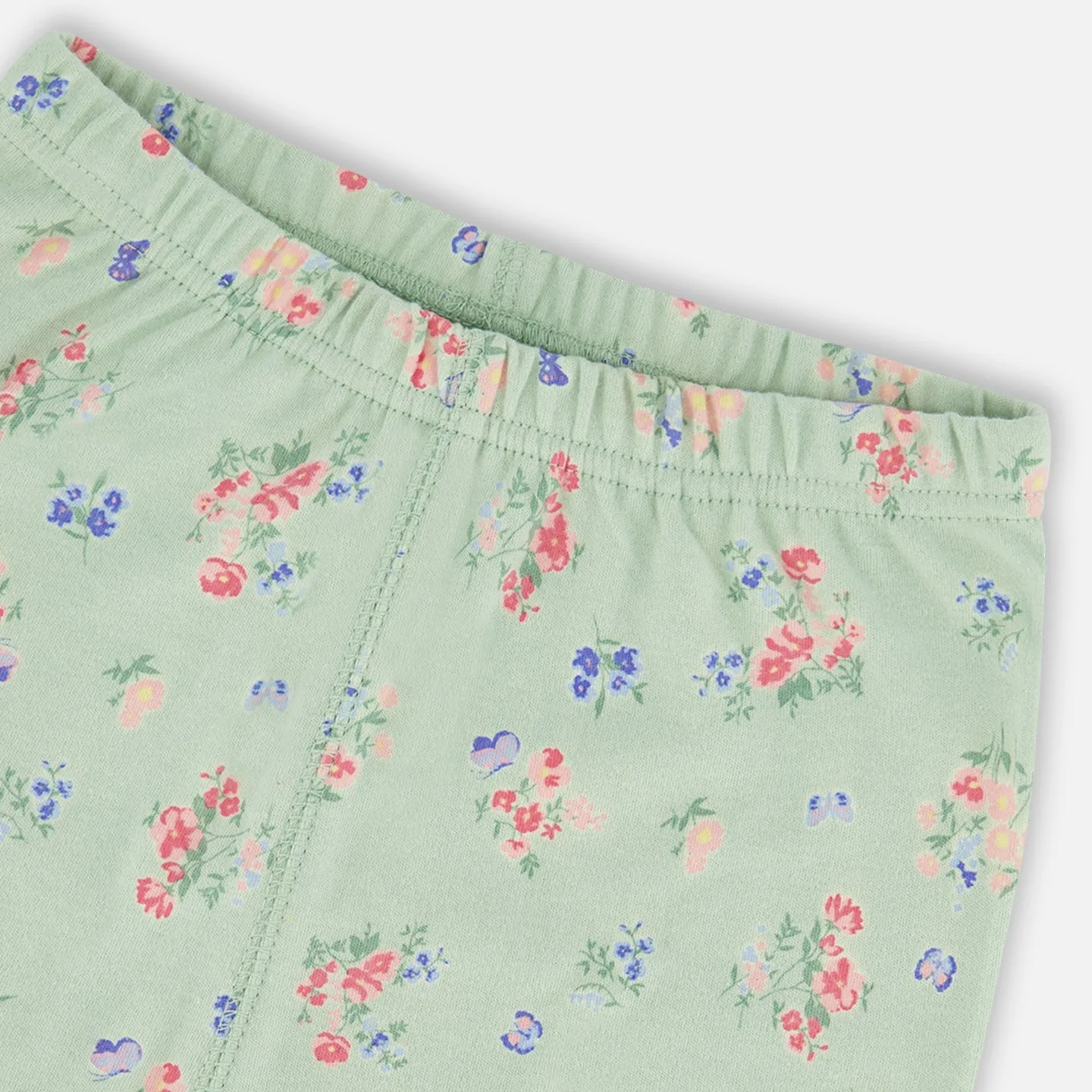 Deux Par Deux 2pc Pajama Short Set - Flowers
