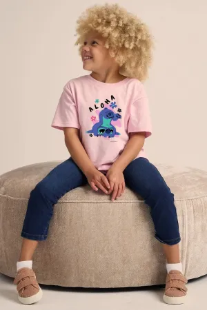 Disney Stitch Girls Pink T-Shirt