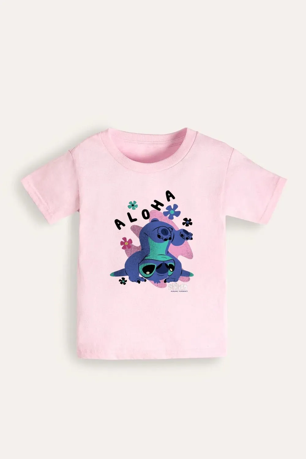 Disney Stitch Girls Pink T-Shirt