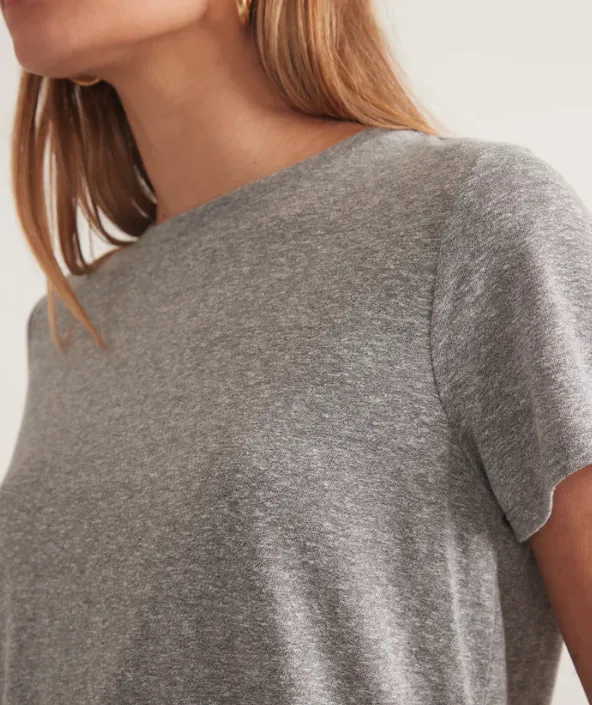Easy Crew Tee in Heather Grey