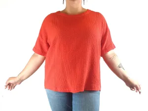 Elk red cotton top size 14