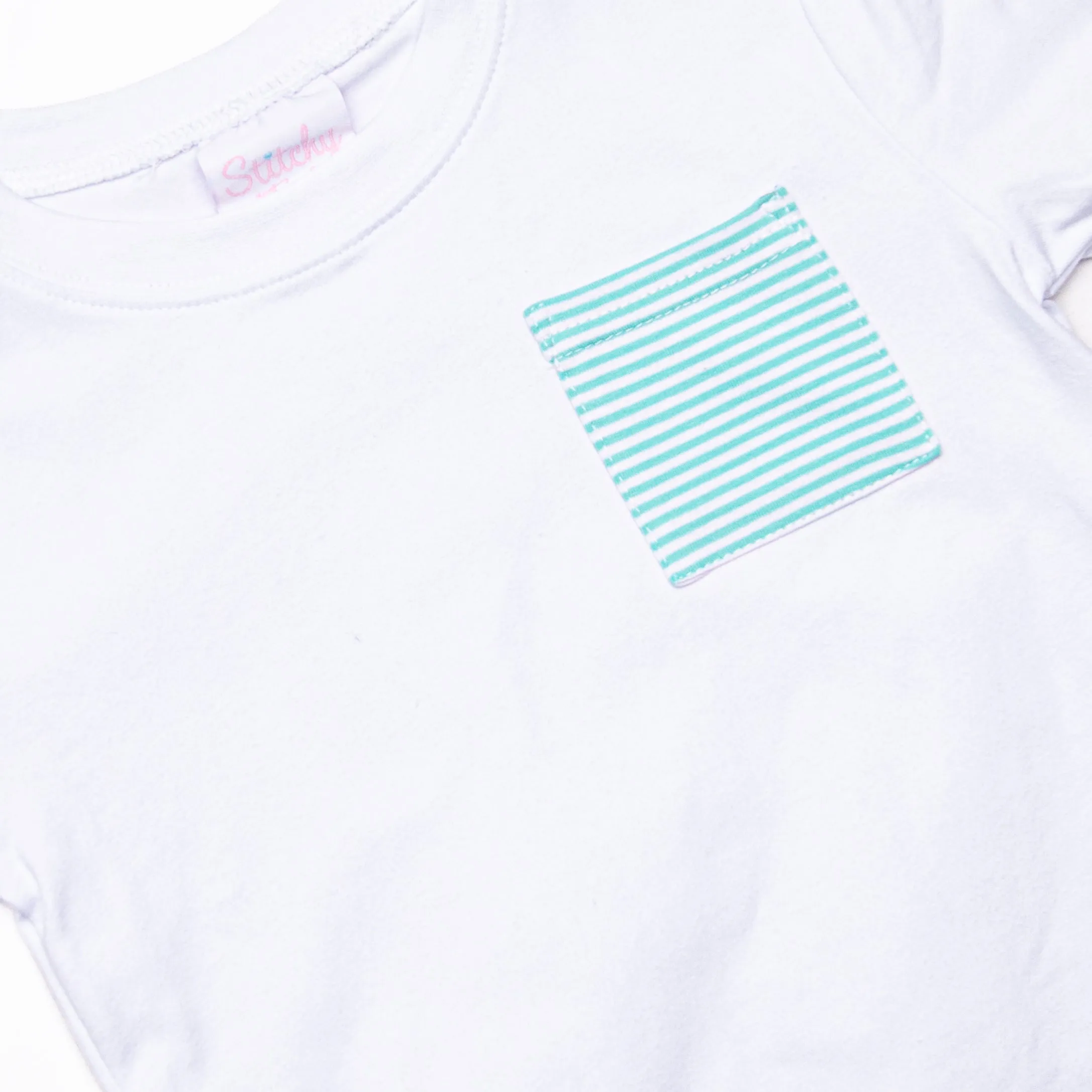 Evan Short Set, Mint Stripe