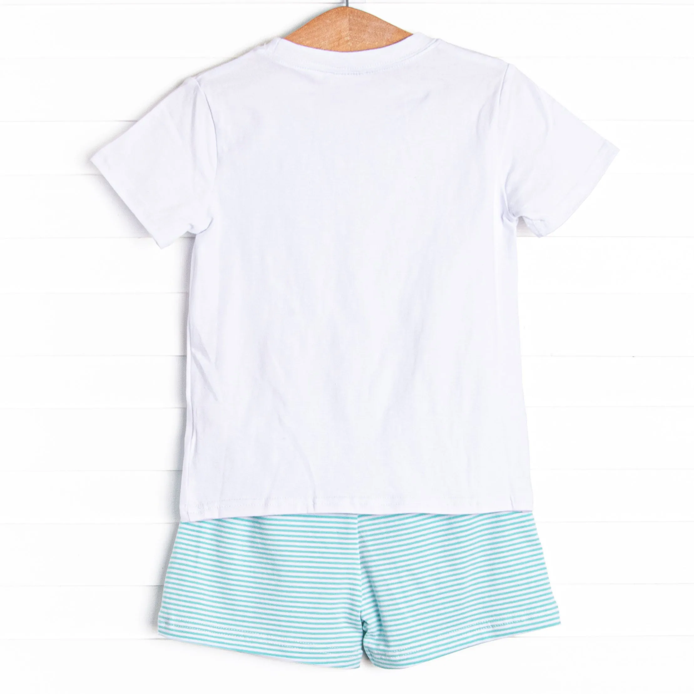 Evan Short Set, Mint Stripe
