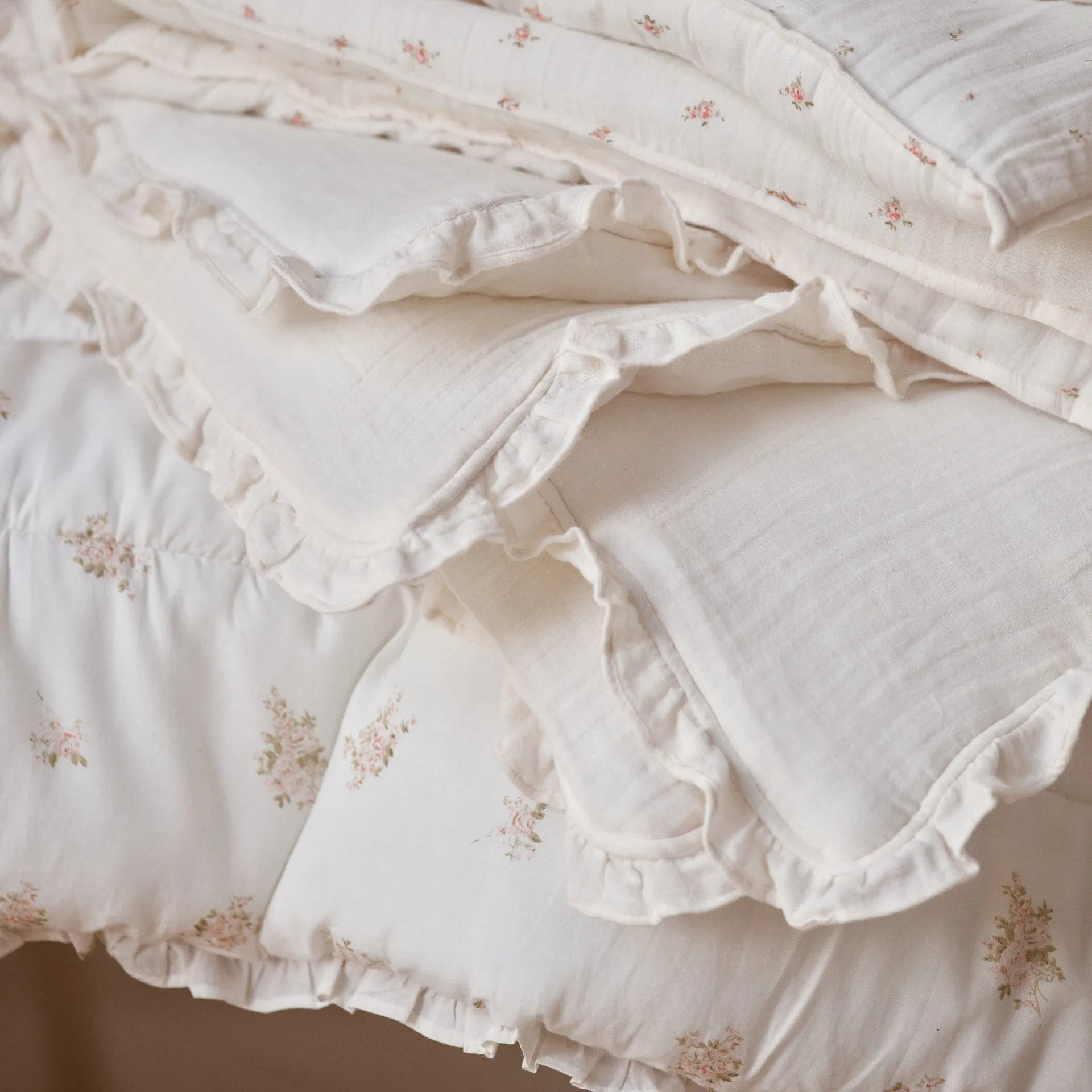 Fitted Sheet - Pink Rosebud