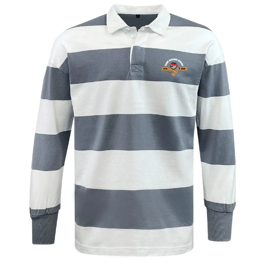 Flint Rogues Classic Long Sleeve Hooped Rugby Jersey