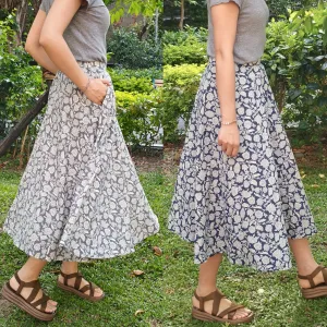Floral Courtyard-Handmade Circle Skirt