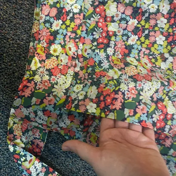 Floral Tie Front Shorts
