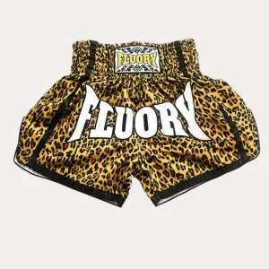 Fluory Leopard Adult Muay Thai Shorts