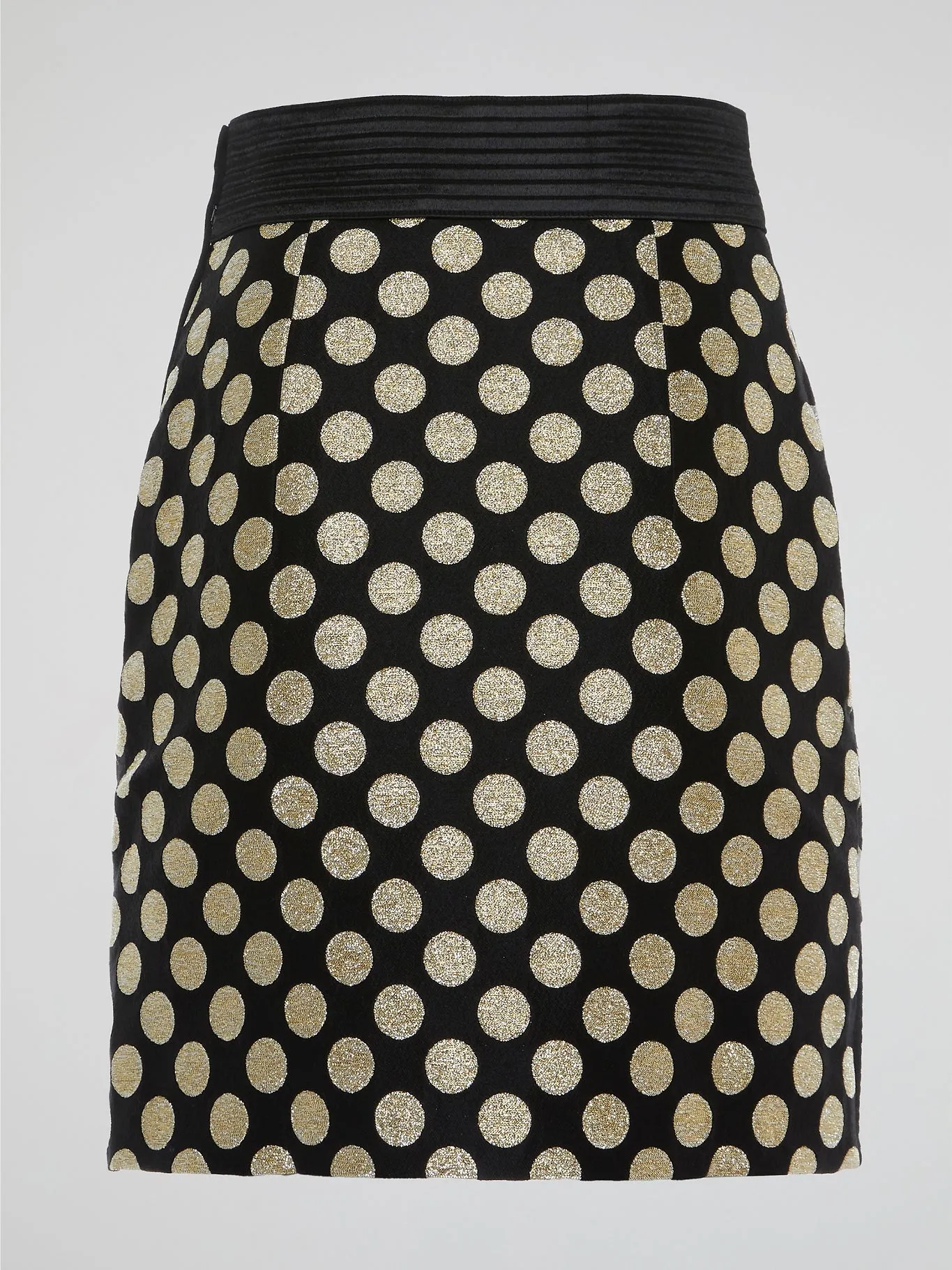 Foil Panel Polka Dot Skirt