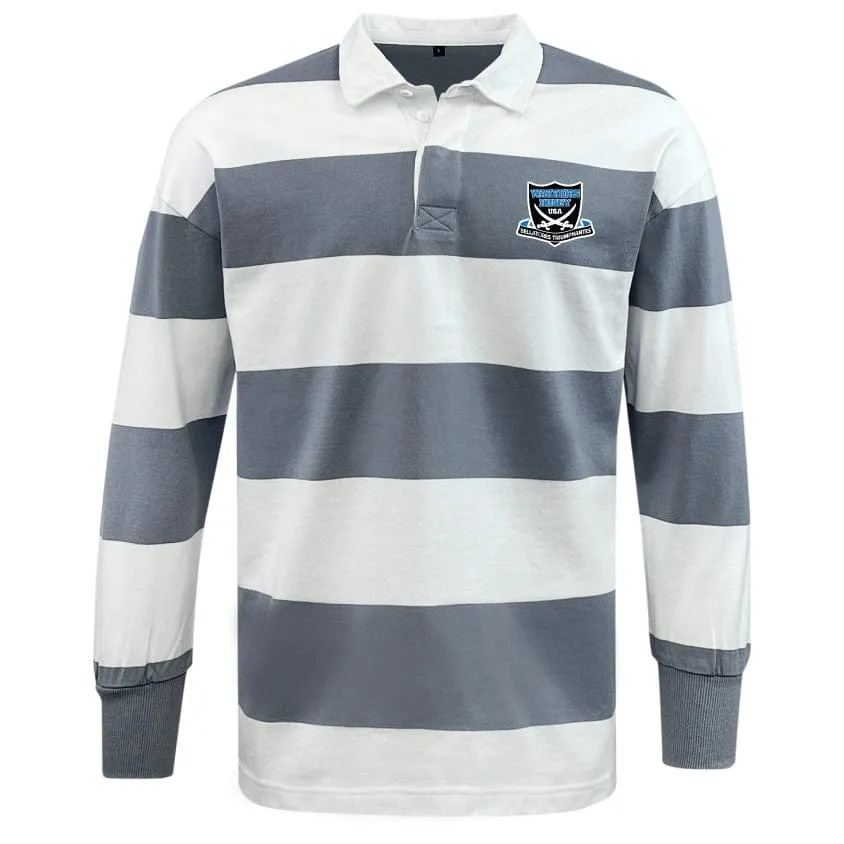 Fort Hunt Classic Long Sleeve Hooped Rugby Jersey