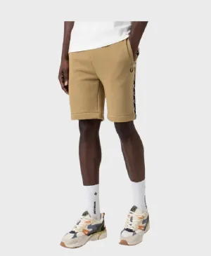 Fred Perry S5507 Taped Sweat Short V19 Warm stone/ Oatmeal