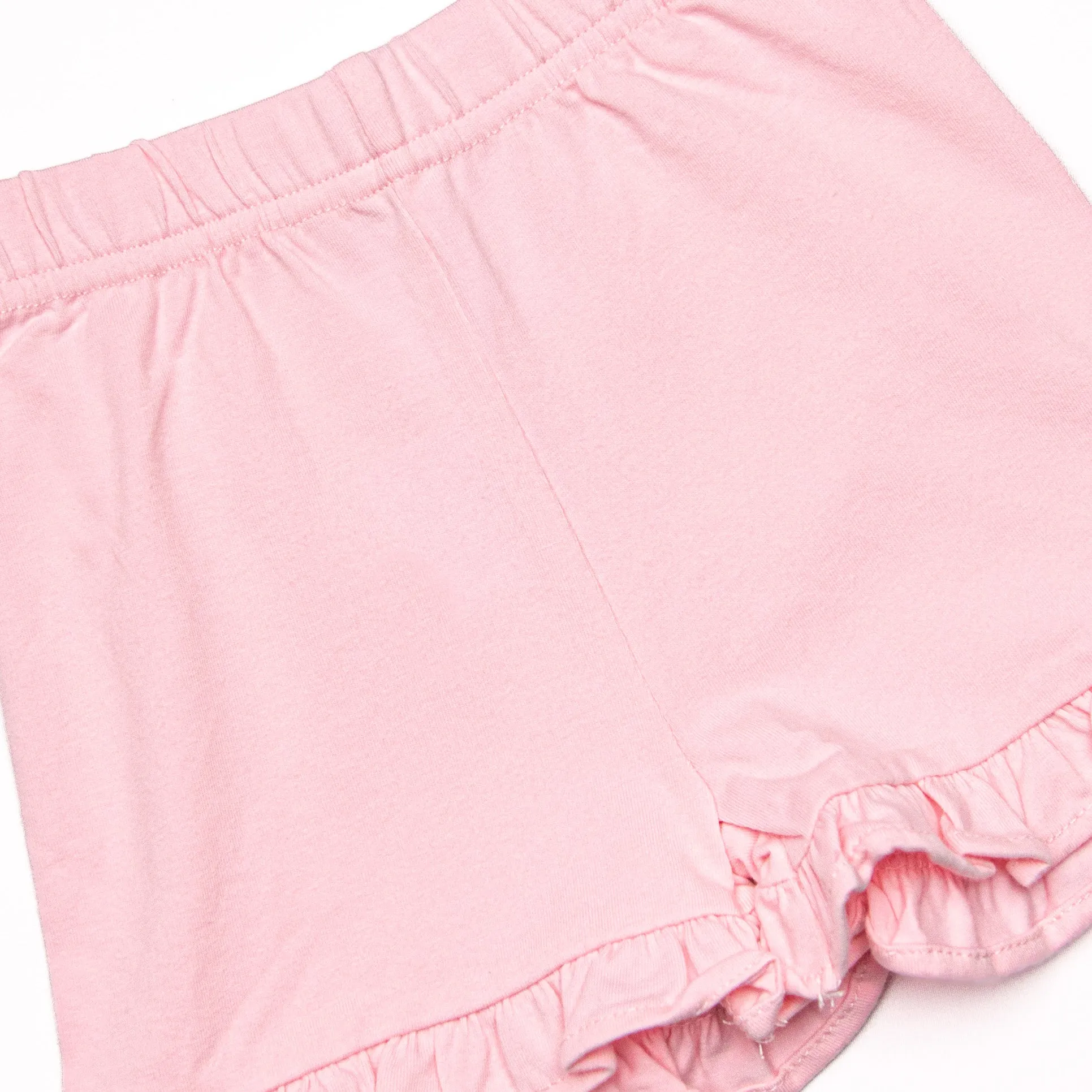 Garden Chick Applique Short Set, Pink