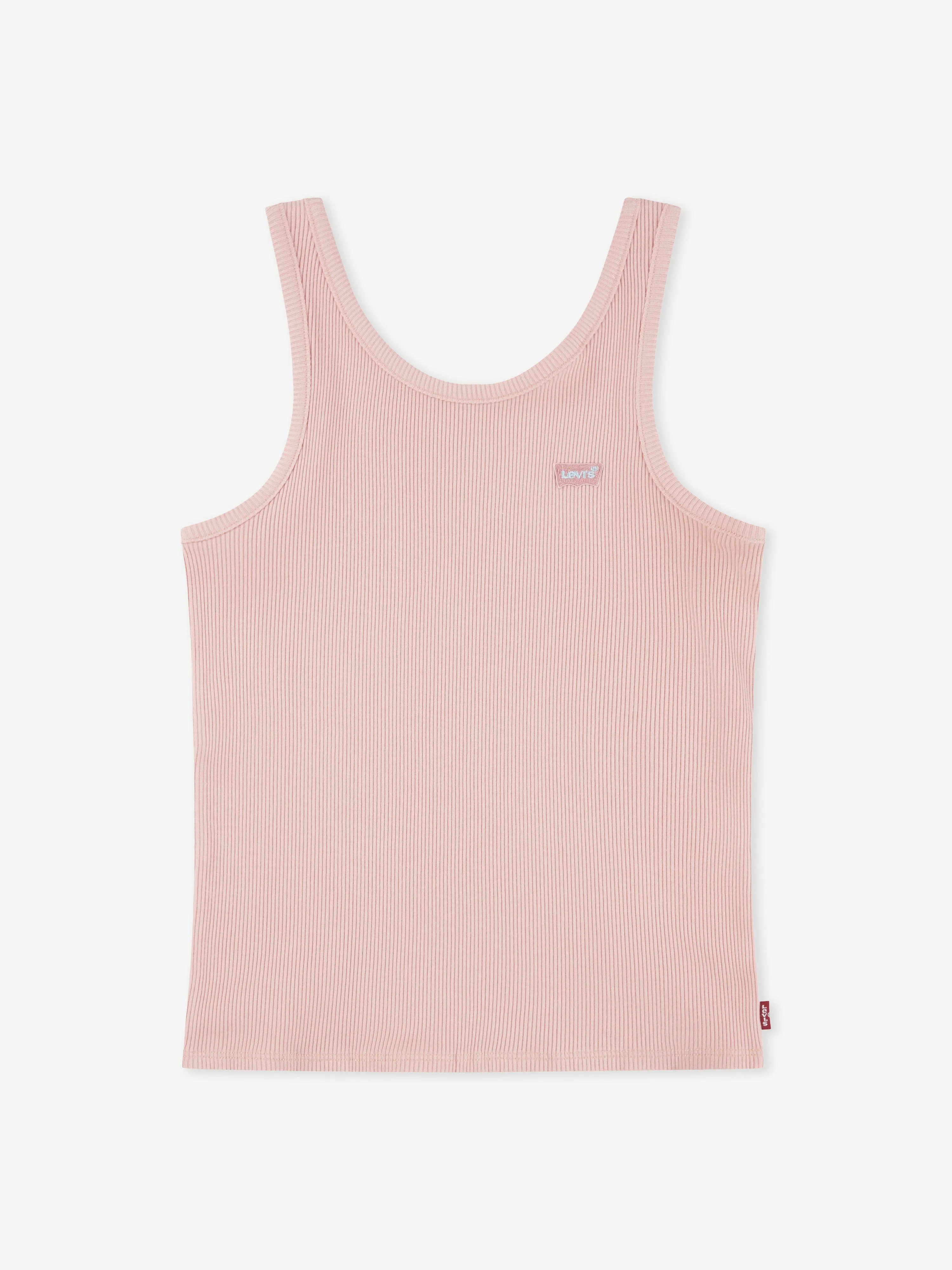 Girls Meet and Greet Ribbed Tank Top in Pink