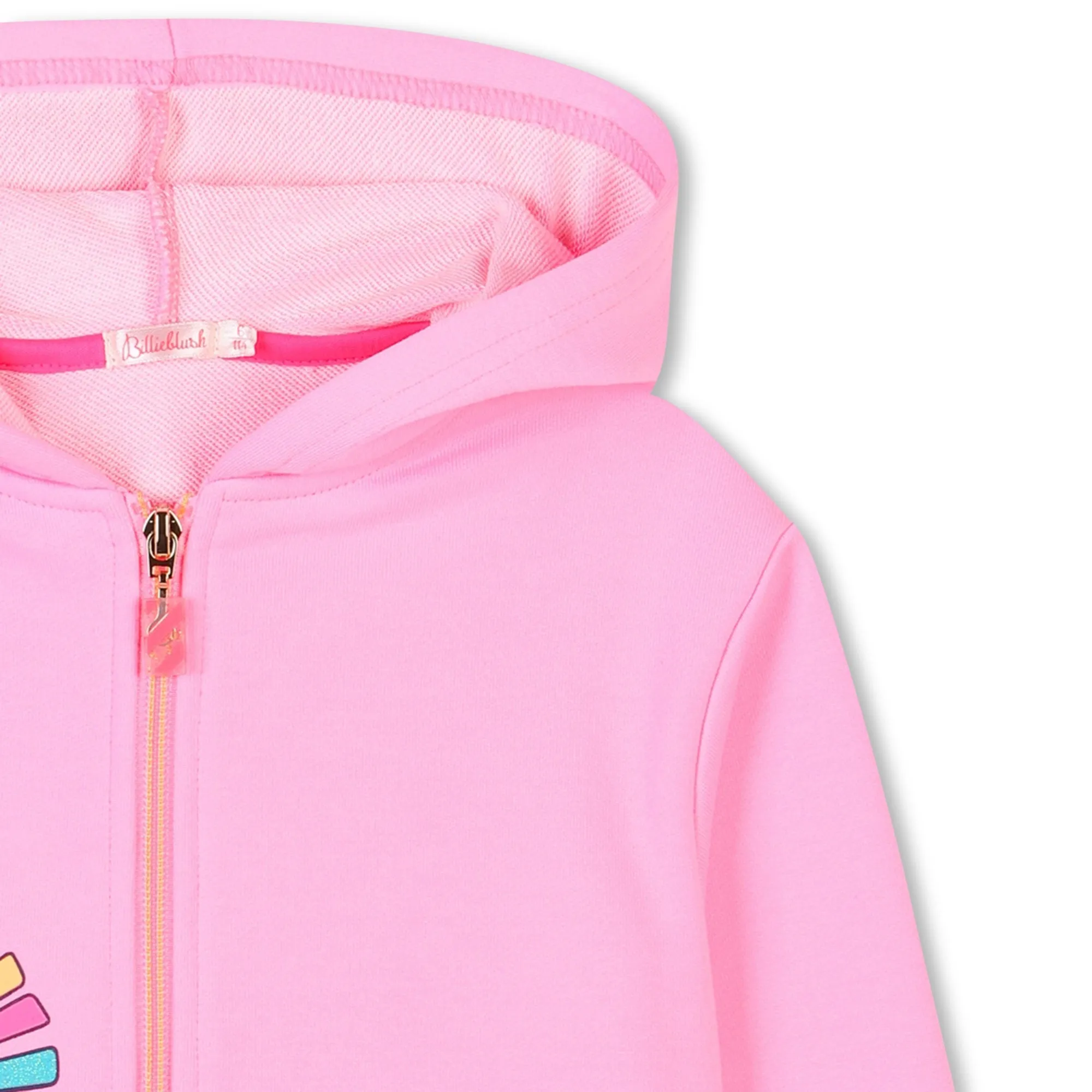 Girls Pink Hooded Cardigan