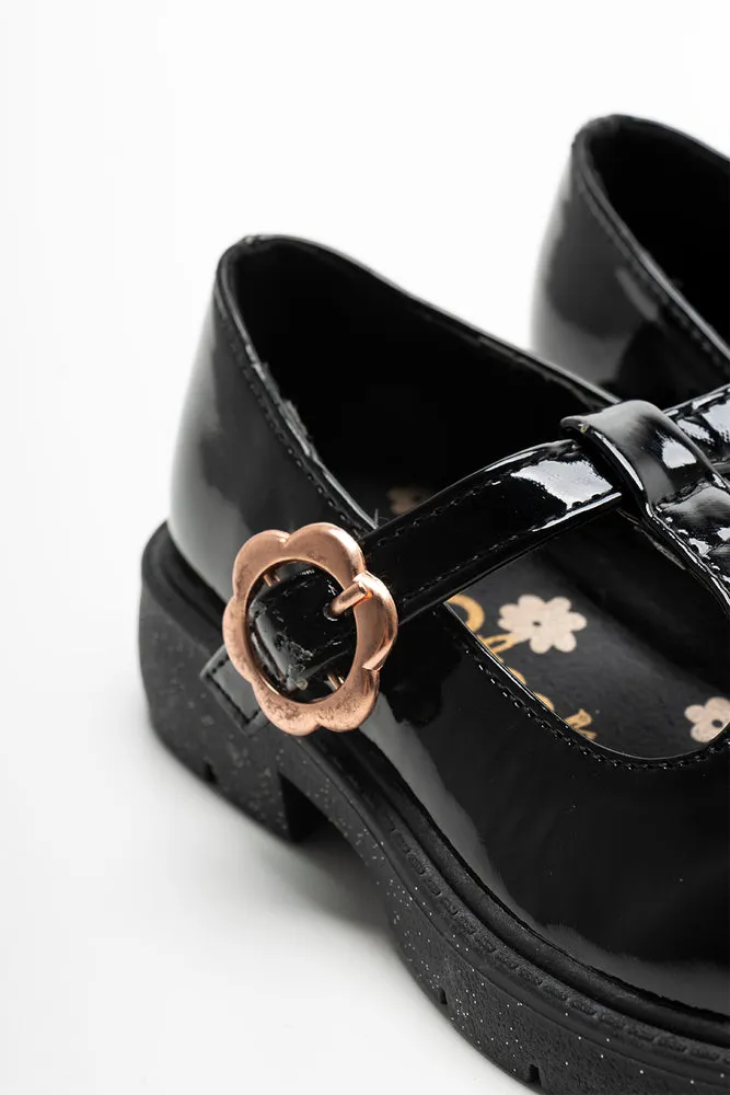 Glitter Sole Shoe Black
