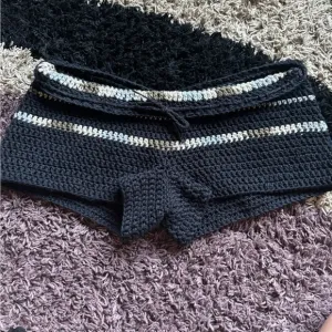 Handmade crochet shorts100% cotton Has a Draw string