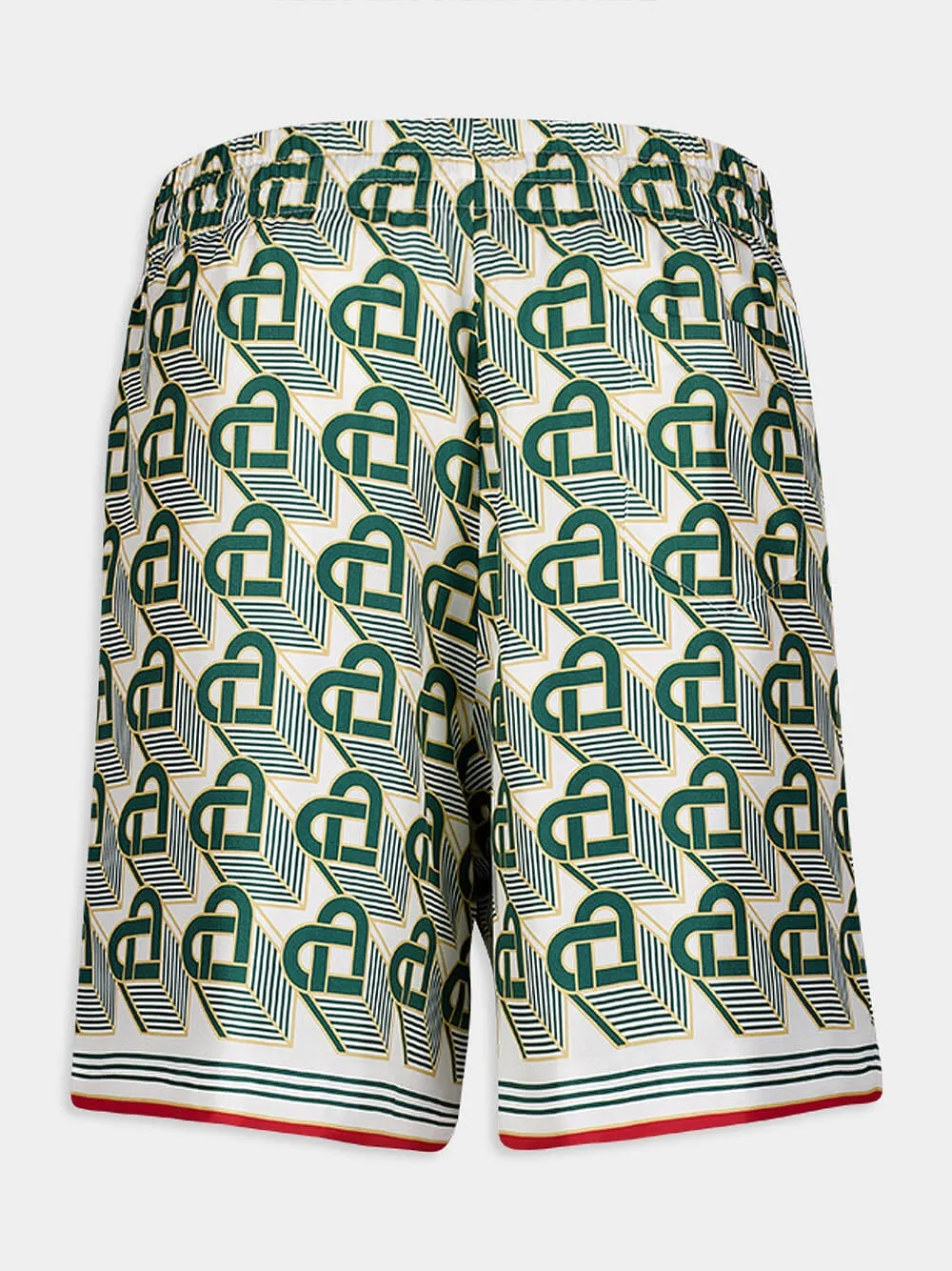 Heart Monogram Silk Shorts