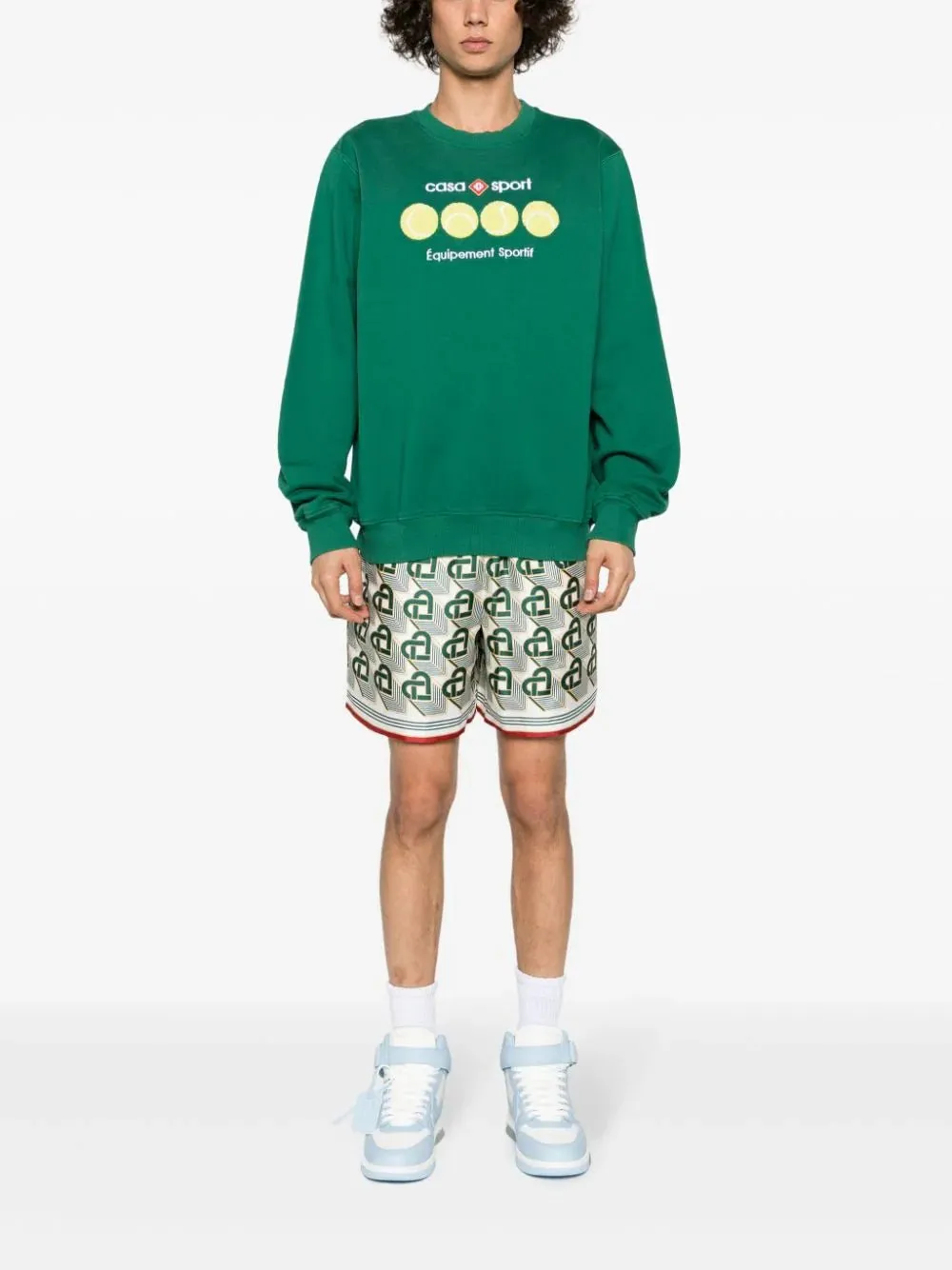 Heart Monogram Silk Shorts