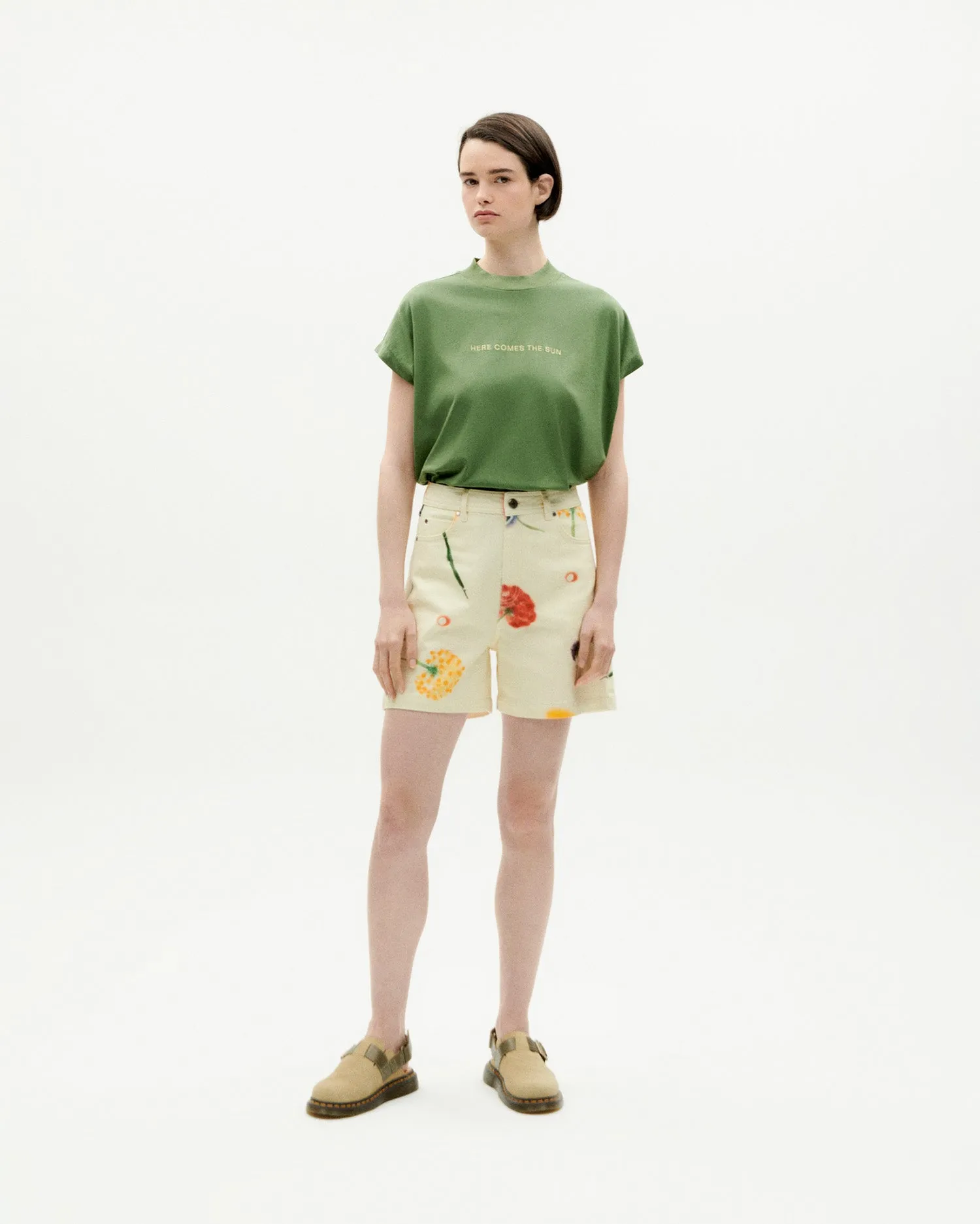 Here Comes The Sun T-Shirt Cactus Green