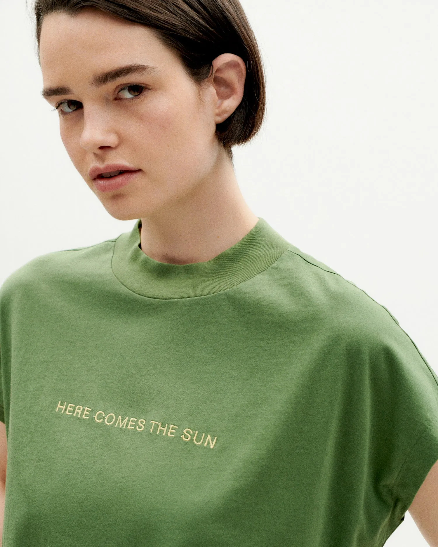 Here Comes The Sun T-Shirt Cactus Green