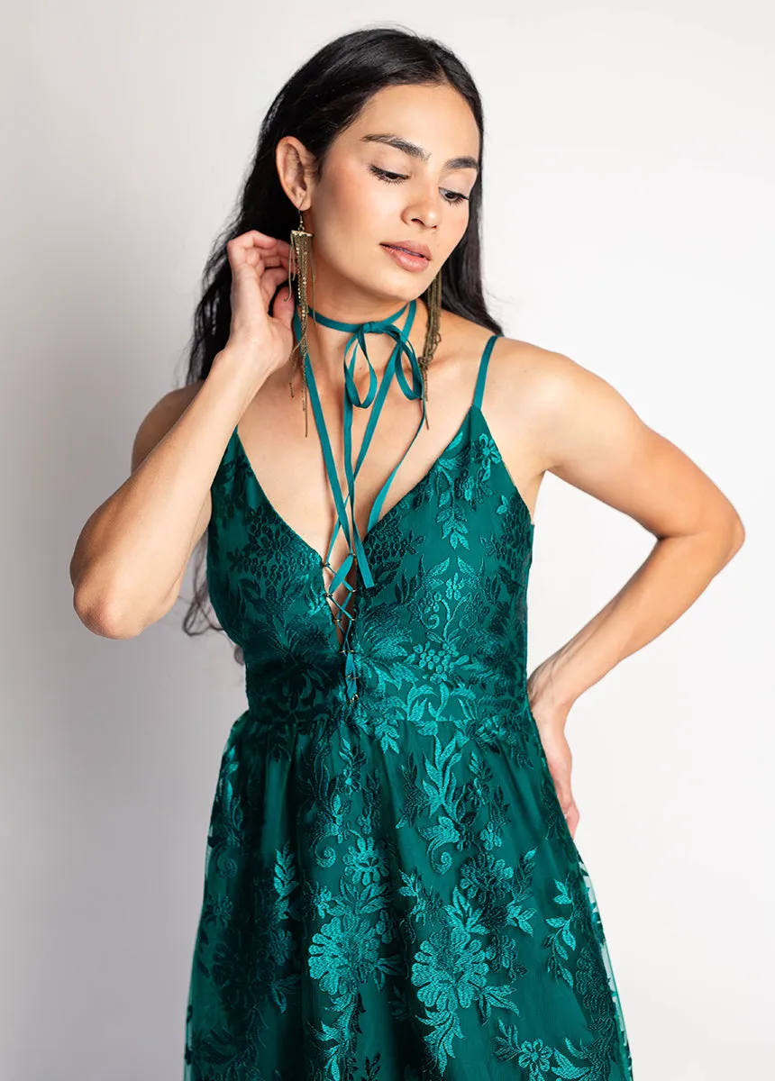 Holli Dress in Ocean Teal