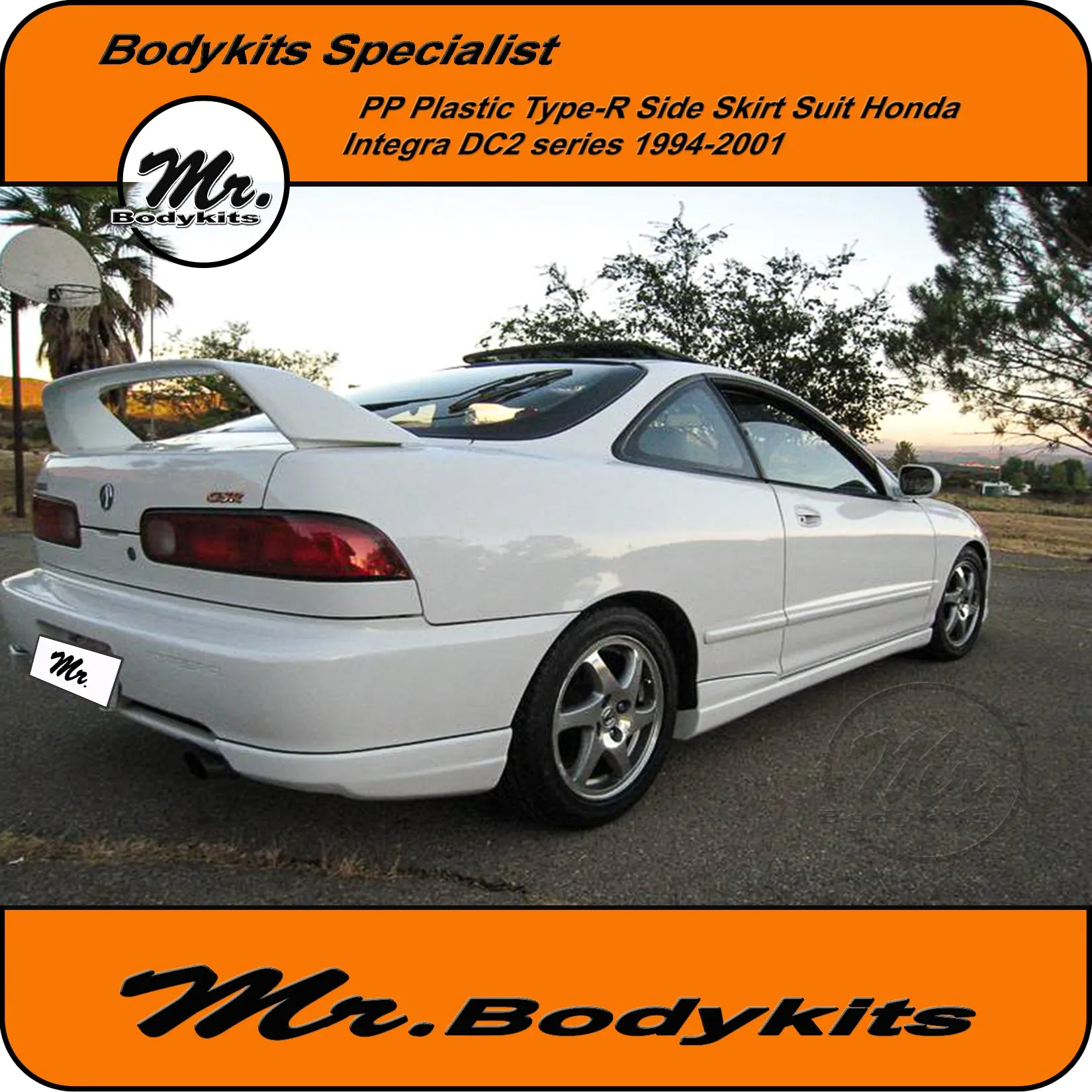 Honda Integra DC2 Plastic Type-R Style Side Skirts 1994-2001