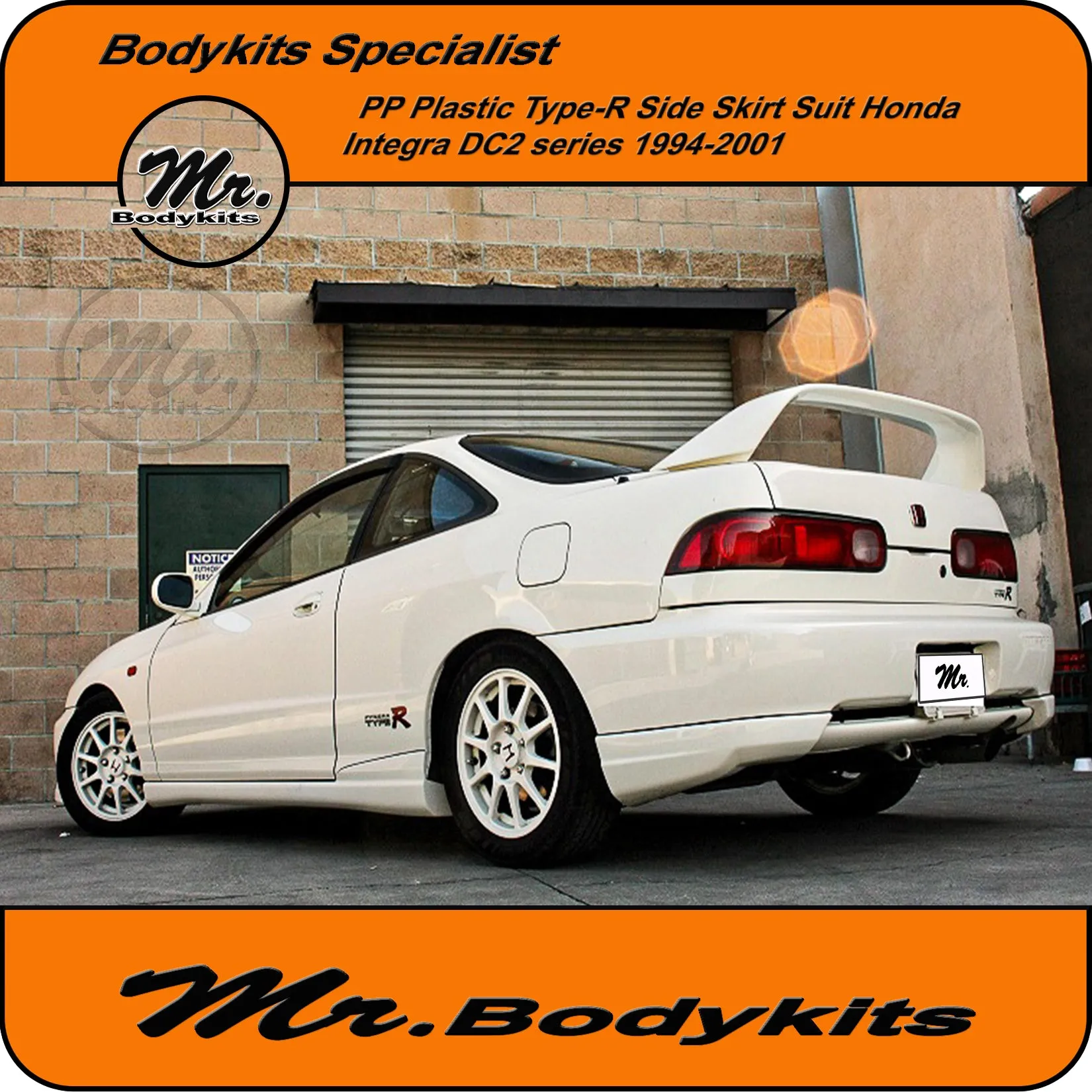 Honda Integra DC2 Plastic Type-R Style Side Skirts 1994-2001