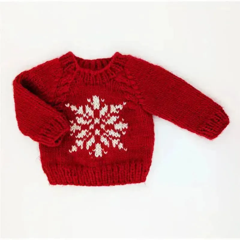 Huggalugs - Snowflake Red Crew Neck Sweater For Baby & Toddler