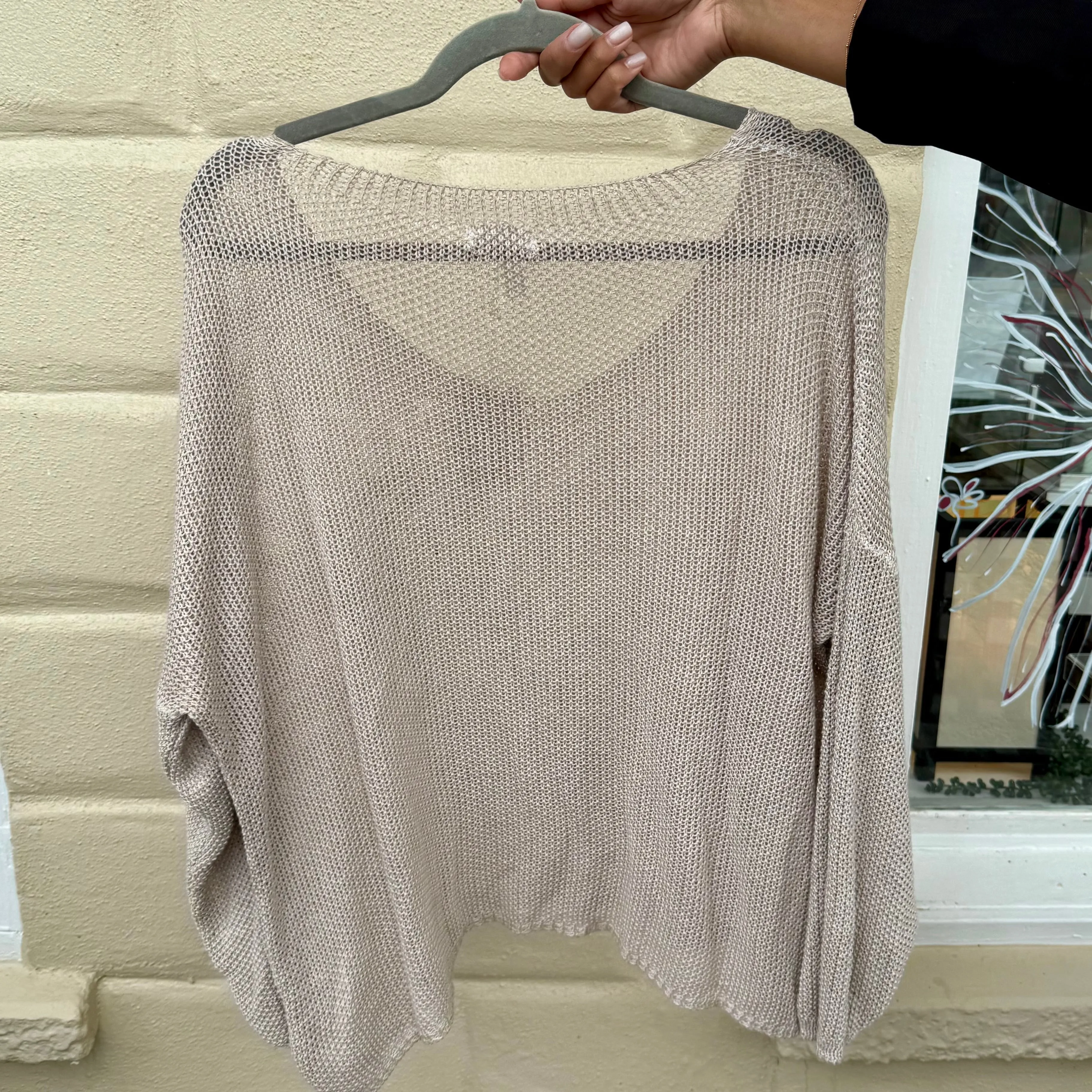 Italian Gold-Leaf OS Lightweight Sweater
