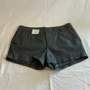Joie- leather shorts, size 6, lamb’s leather, like new