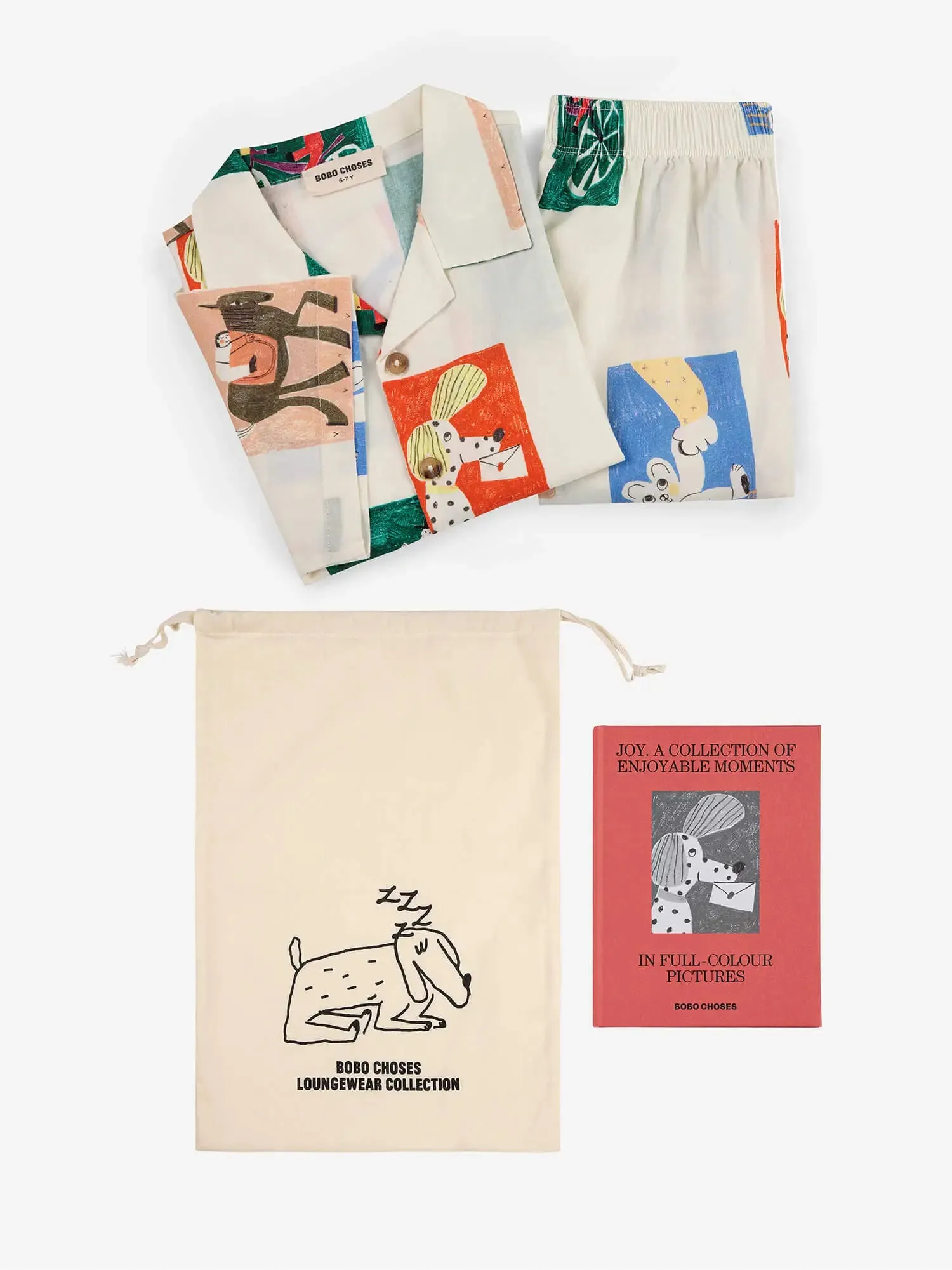 Joy Story loungewear woven set & Book