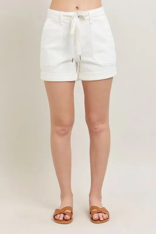 Judy Blue High Waisted Cuffed Denim Shorts