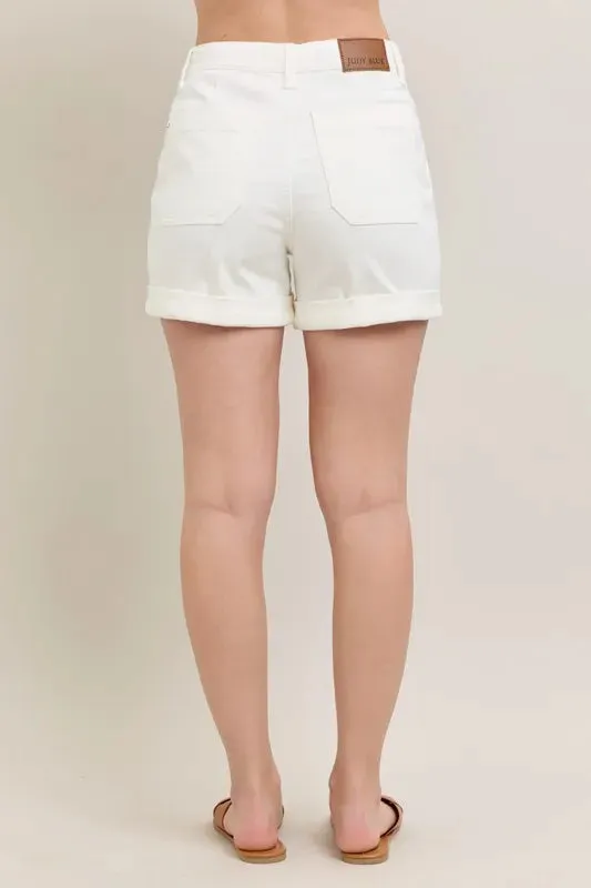 Judy Blue High Waisted Cuffed Denim Shorts